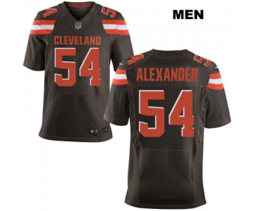 Nike Cleveland Browns #54 Dominique Alexander Brown Stitched NFL Elite Jersey