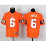 Nike Cleveland Browns #6 Brian Hoyer Orange Elite Jersey