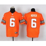 Nike Cleveland Browns #6 Brian Hoyer Orange Elite Jersey