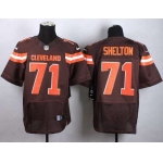 Nike Cleveland Browns #71 Danny Shelton 2015  Brown Elite Jersey