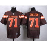 Nike Cleveland Browns #71 Danny Shelton 2015  Brown Elite Jersey