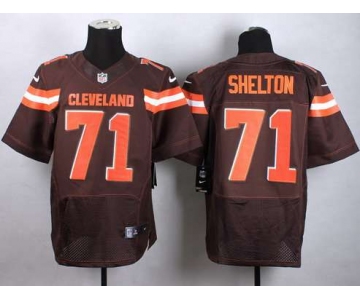 Nike Cleveland Browns #71 Danny Shelton 2015  Brown Elite Jersey