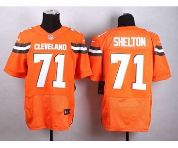 Nike Cleveland Browns #71 Danny Shelton 2015 Orange Elite Jersey