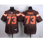 Nike Cleveland Browns #73 Joe Thomas 2015 Brown Elite Jersey