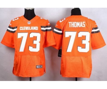 Nike Cleveland Browns #73 Joe Thomas 2015 Orange Elite Jersey