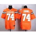 Nike Cleveland Browns #74 Cameron Erving 2015  Orange Elite Jersey