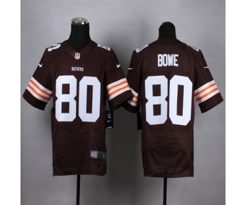 Nike Cleveland Browns #80 Dwayne Bowe Brown Elite Jersey