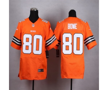 Nike Cleveland Browns #80 Dwayne Bowe Orange Elite Jersey