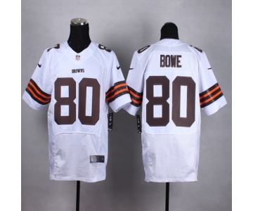 Nike Cleveland Browns #80 Dwayne Bowe White Elite Jersey