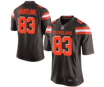 Nike Cleveland Browns #83 Brian Hartline 2015 Brown Elite Jersey