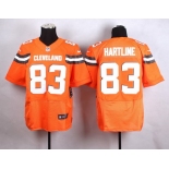 Nike Cleveland Browns #83 Brian Hartline 2015 Orange Elite Jersey