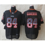 Nike Cleveland Browns #84 Jordan Cameron 2014 USA Flag Fashion Black Elite Jersey