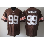 Nike Cleveland Browns #99 Paul Kruger Brown Elite Jersey