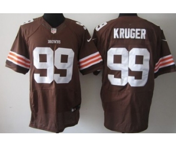 Nike Cleveland Browns #99 Paul Kruger Brown Elite Jersey