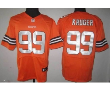 Nike Cleveland Browns #99 Paul Kruger Orange Elite Jersey