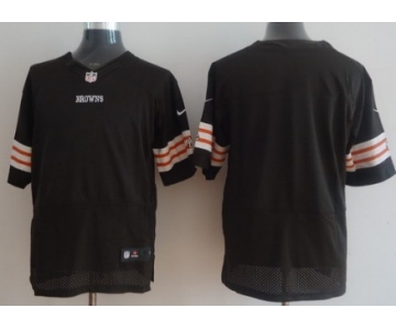 Nike Cleveland Browns Blank Brown Elite Jersey