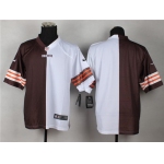 Nike Cleveland Browns Blank Brown/White Two Tone Elite Jersey