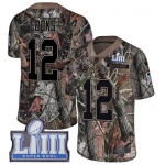 #12 Limited Brandin Cooks Camo Nike NFL Men's Jersey Los Angeles Rams Rush Realtree Super Bowl LIII Bound