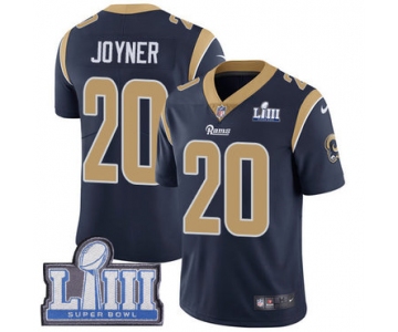 #20 Limited Lamarcus Joyner Navy Blue Nike NFL Home Men's Jersey Los Angeles Rams Vapor Untouchable Super Bowl LIII Bound