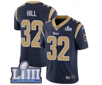 #32 Limited Troy Hill Navy Blue Nike NFL Home Men's Jersey Los Angeles Rams Vapor Untouchable Super Bowl LIII Bound