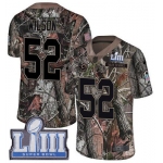 #52 Limited Ramik Wilson Camo Nike NFL Men's Jersey Los Angeles Rams Rush Realtree Super Bowl LIII Bound