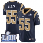 #55 Limited Brian Allen Navy Blue Nike NFL Home Men's Jersey Los Angeles Rams Vapor Untouchable Super Bowl LIII Bound