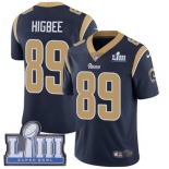 #89 Limited Tyler Higbee Navy Blue Nike NFL Home Men's Jersey Los Angeles Rams Vapor Untouchable Super Bowl LIII Bound