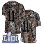 #11 Limited Drew Bledsoe Camo Nike NFL Men's Jersey New England Patriots Rush Realtree Super Bowl LIII Bound