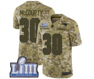 #30 Limited Jason McCourty Camo Nike NFL Men's Jersey New England Patriots 2018 Salute to Service Super Bowl LIII Bound