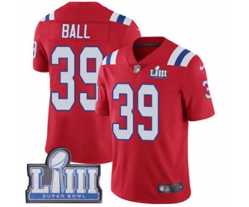 #39 Limited Montee Ball Red Nike NFL Alternate Men's Jersey New England Patriots Vapor Untouchable Super Bowl LIII Bound