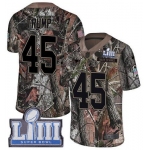 #45 Limited Donald Trump Camo Nike NFL Men's Jersey New England Patriots Rush Realtree Super Bowl LIII Bound