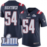 #54 Limited Dont'a Hightower Navy Blue Nike NFL Men's Jersey New England Patriots Rush Vapor Untouchable Super Bowl LIII Bound