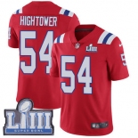 #54 Limited Dont'a Hightower Red Nike NFL Alternate Men's Jersey New England Patriots Vapor Untouchable Super Bowl LIII Bound