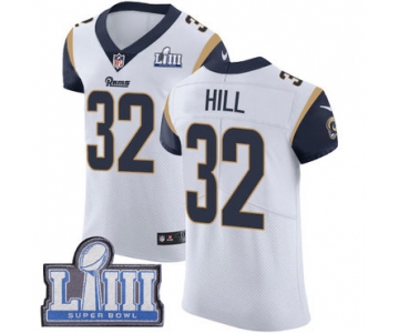 #32 Elite Troy Hill White Nike NFL Road Men's Jersey Los Angeles Rams Vapor Untouchable Super Bowl LIII Bound