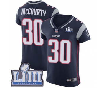 #30 Elite Jason McCourty Navy Blue Nike NFL Home Men's Jersey New England Patriots Vapor Untouchable Super Bowl LIII Bound