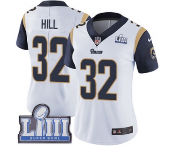 #32 Limited Troy Hill White Nike NFL Road Women's Jersey Los Angeles Rams Vapor Untouchable Super Bowl LIII Bound