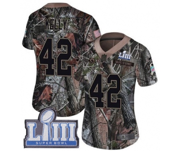 #42 Limited John Kelly Camo Nike NFL Women's Jersey Los Angeles Rams Rush Realtree Super Bowl LIII Bound