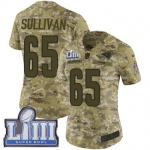 #65 Limited John Sullivan Camo Nike NFL Women's Jersey Los Angeles Rams 2018 Salute to Service Super Bowl LIII Bound