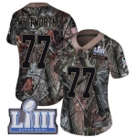 #77 Limited Andrew Whitworth Camo Nike NFL Women's Jersey Los Angeles Rams Rush Realtree Super Bowl LIII Bound