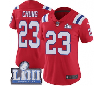 #23 Limited Patrick Chung Red Nike NFL Alternate Women's Jersey New England Patriots Vapor Untouchable Super Bowl LIII Bound