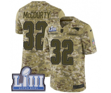 #32 Limited Devin McCourty Camo Nike NFL Youth Jersey New England Patriots 2018 Salute to Service Super Bowl LIII Bound