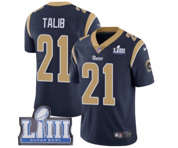 #21 Limited Aqib Talib Navy Blue Nike NFL Home Youth Jersey Los Angeles Rams Vapor Untouchable Super Bowl LIII Bound
