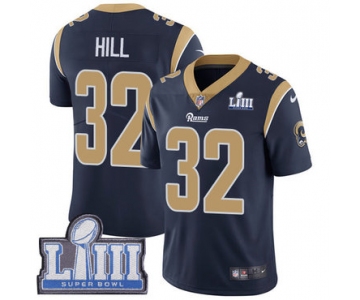 #32 Limited Troy Hill Navy Blue Nike NFL Home Youth Jersey Los Angeles Rams Vapor Untouchable Super Bowl LIII Bound