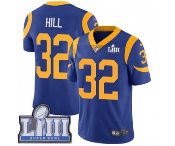 #32 Limited Troy Hill Royal Blue Nike NFL Alternate Youth Jersey Los Angeles Rams Vapor Untouchable Super Bowl LIII Bound