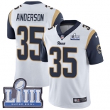 #35 Limited C.J. Anderson White Nike NFL Road Youth Jersey Los Angeles Rams Vapor Untouchable Super Bowl LIII Bound