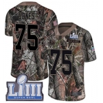 #75 Limited Deacon Jones Camo Nike NFL Youth Jersey Los Angeles Rams Rush Realtree Super Bowl LIII Bound