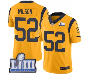 Youth Los Angeles Rams #52 Ramik Wilson Gold Nike NFL Rush Vapor Untouchable Super Bowl LIII Bound Limited Jersey