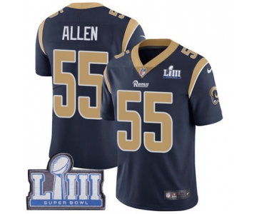 Youth Los Angeles Rams #55 Limited Brian Allen Navy Blue Nike NFL Home Vapor Untouchable Super Bowl LIII Bound Limited Jersey