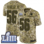 Youth Los Angeles Rams #56 Limited Dante Fowler Jr Camo Nike NFL 2018 Salute to Service Super Bowl LIII Bound Limited Jersey