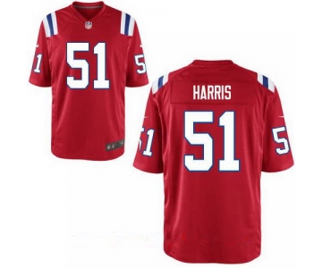 Men's New England Patriots #51 David Harris Red Alternate Stitched NFL Nike Game Jersey